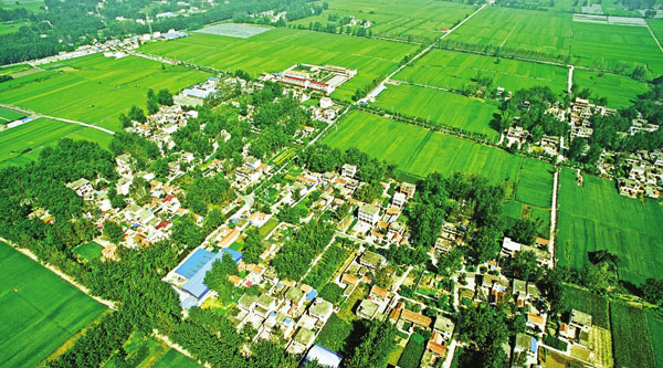 凤台县丁集乡前元中心村世外桃源景色美