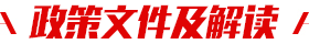 政策文件及解读